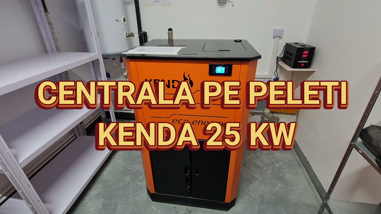 Centrala pe peleti Kenda 25 kw - Montaj simplu si rapid - Cea mai buna centrala pe peleti