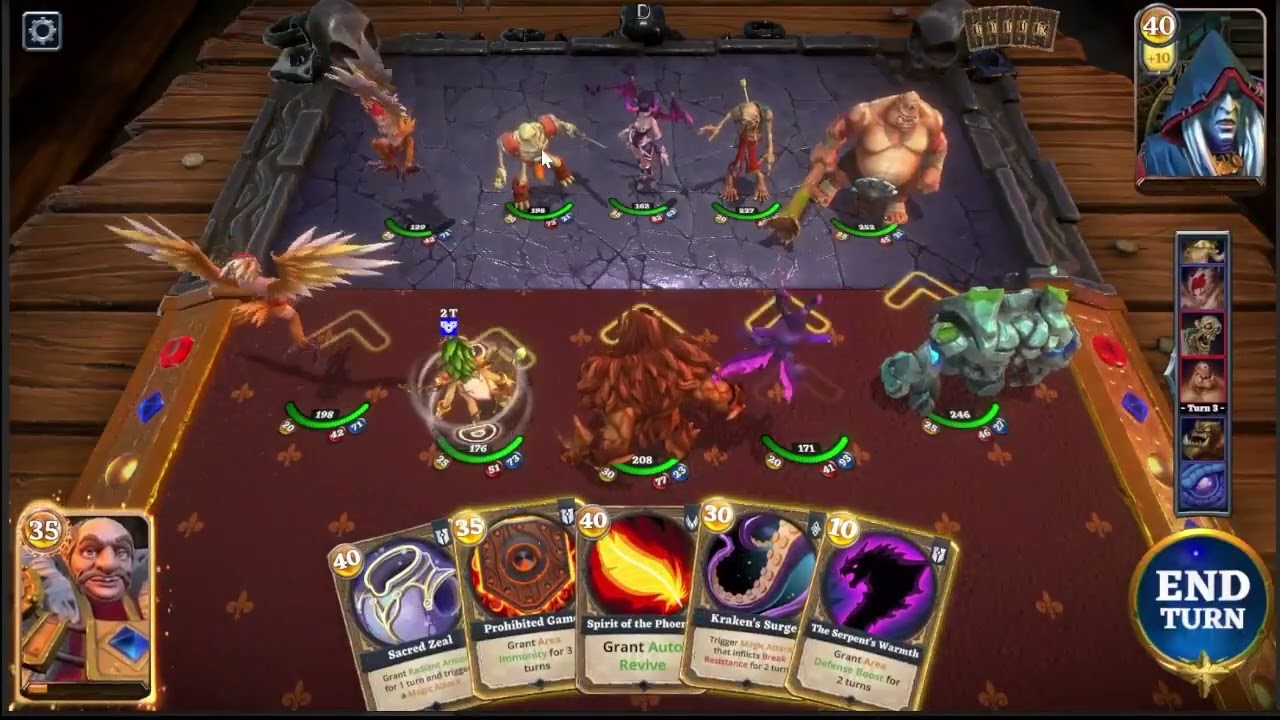 FRB Visual presentation for the creature on the board