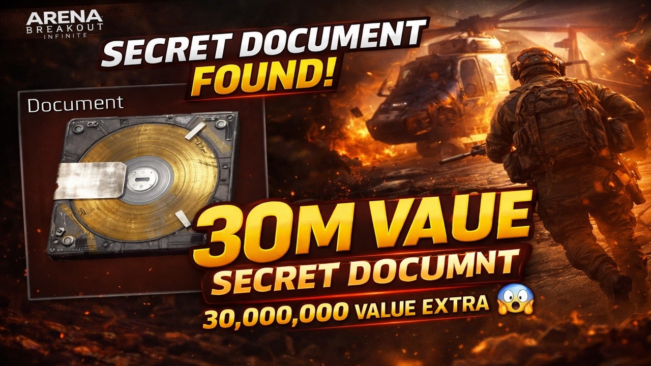 I FOUND A SECRET DOCUMENT WİTH CHEAT  30M VALUE EXTRACT! (Arena Breakout Infinite)