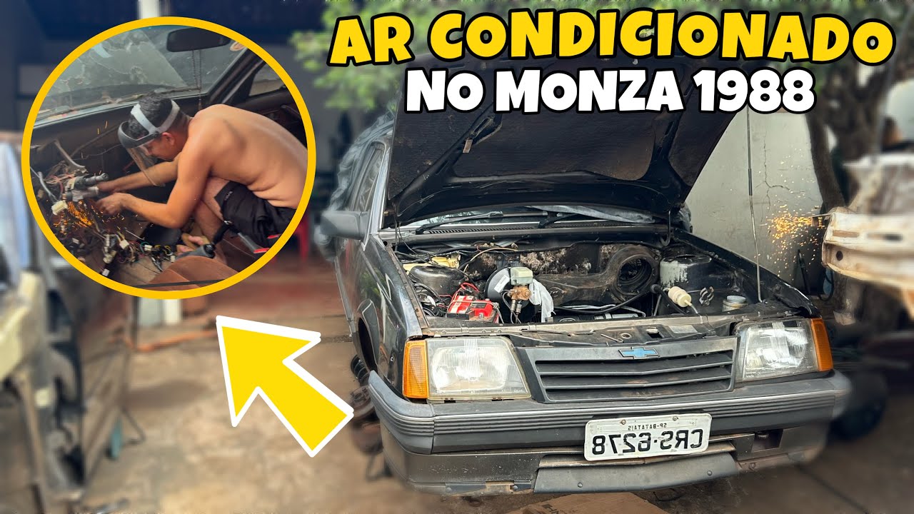 COMEÇAMOS A INSTALAÇÃO DO AR CONDICIONADO NO MONZA 1988
