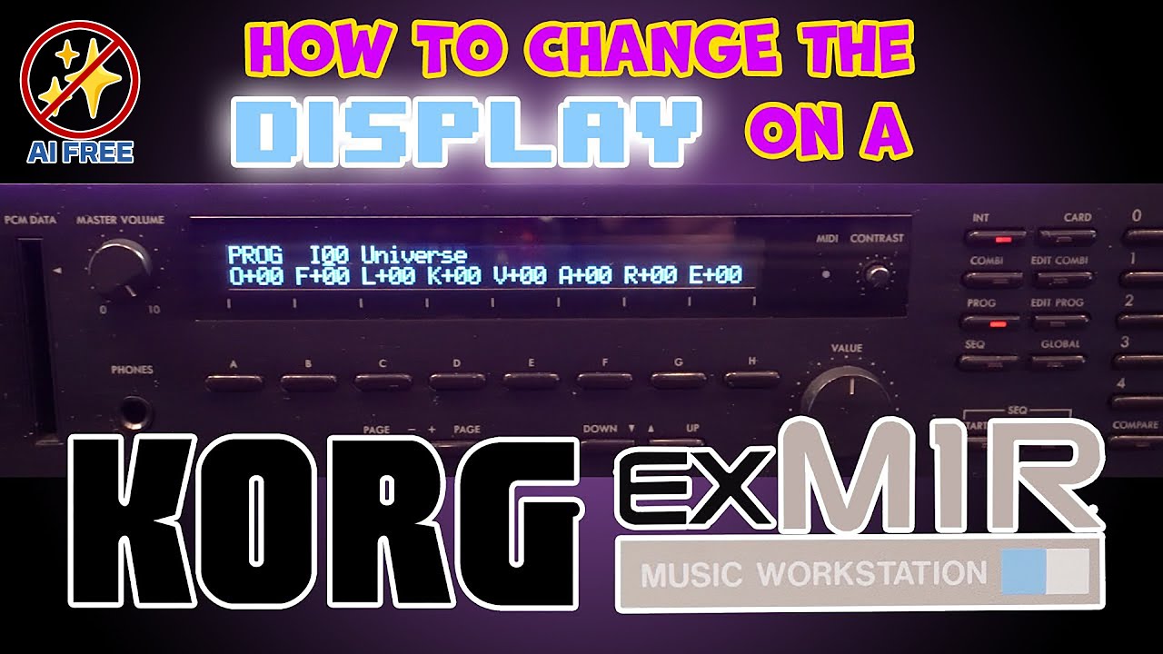 How to change display on a KORG M1Rex