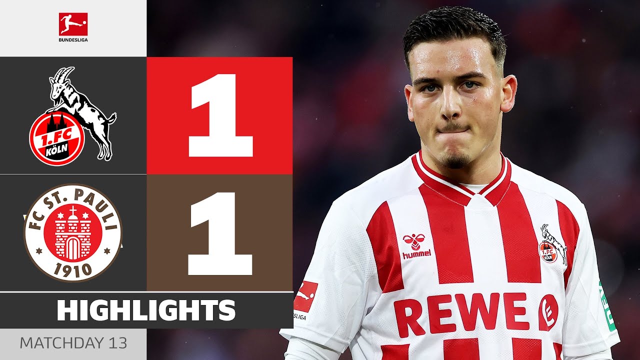 El Mala Goal Wasn't Enough | 1. FC K&Ouml;LN - ST. PAULI | Highlights | Matchday 13 &ndash; Bundesliga 2025/26