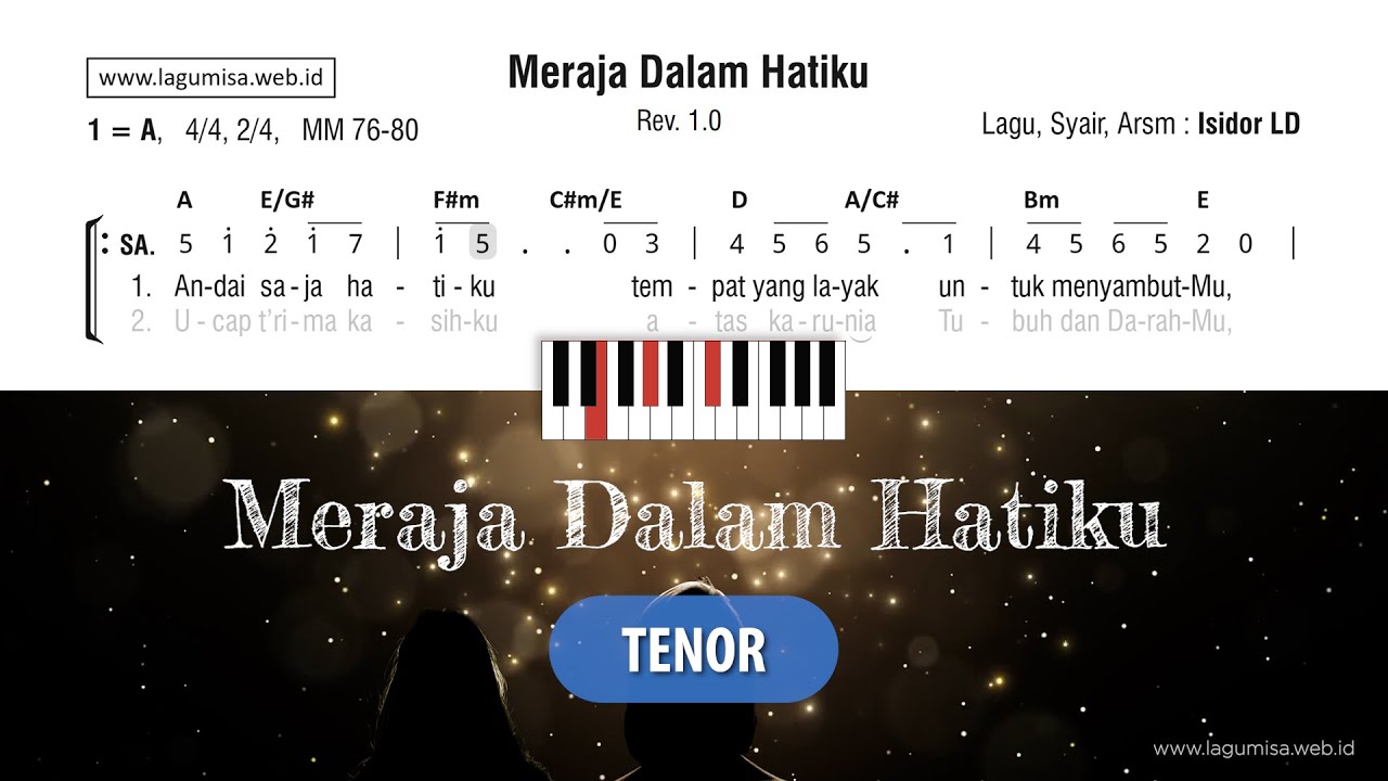Meraja Dalam Hatiku (Isidor LD) - Panduan TENOR