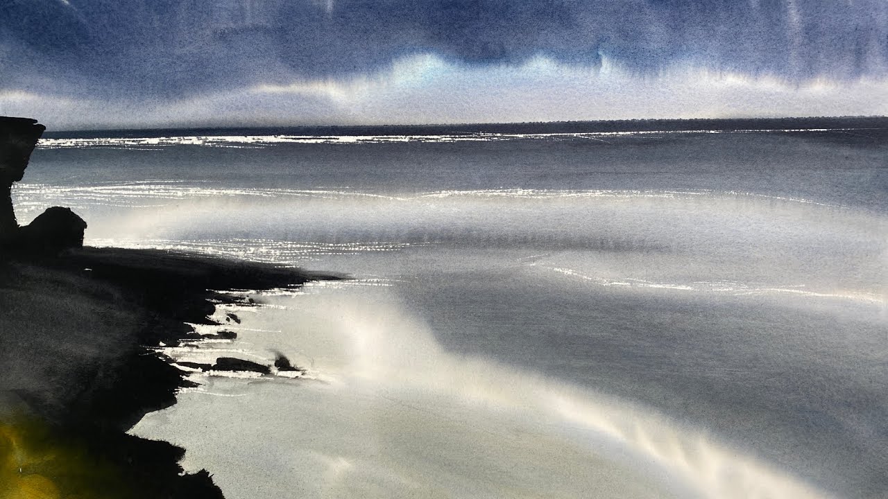 Loose Watercolour Seascape