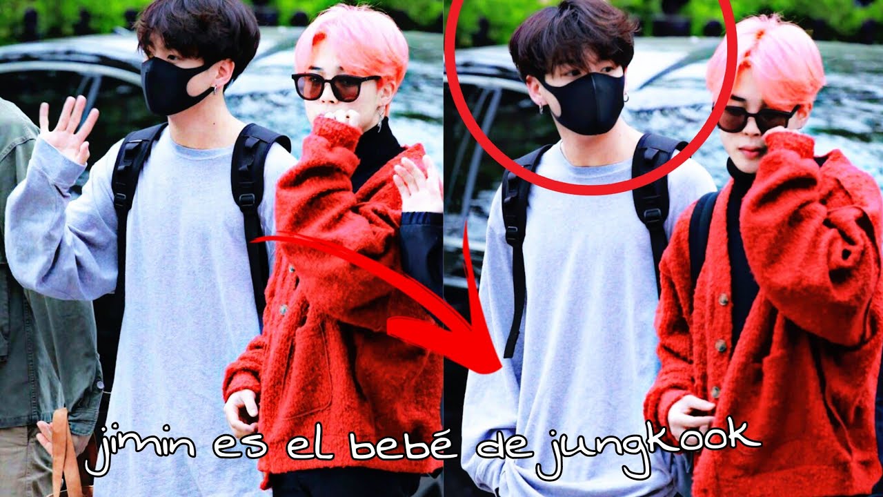 Jungkook protegiendo a Jimin  / nunca lo pierde de vista