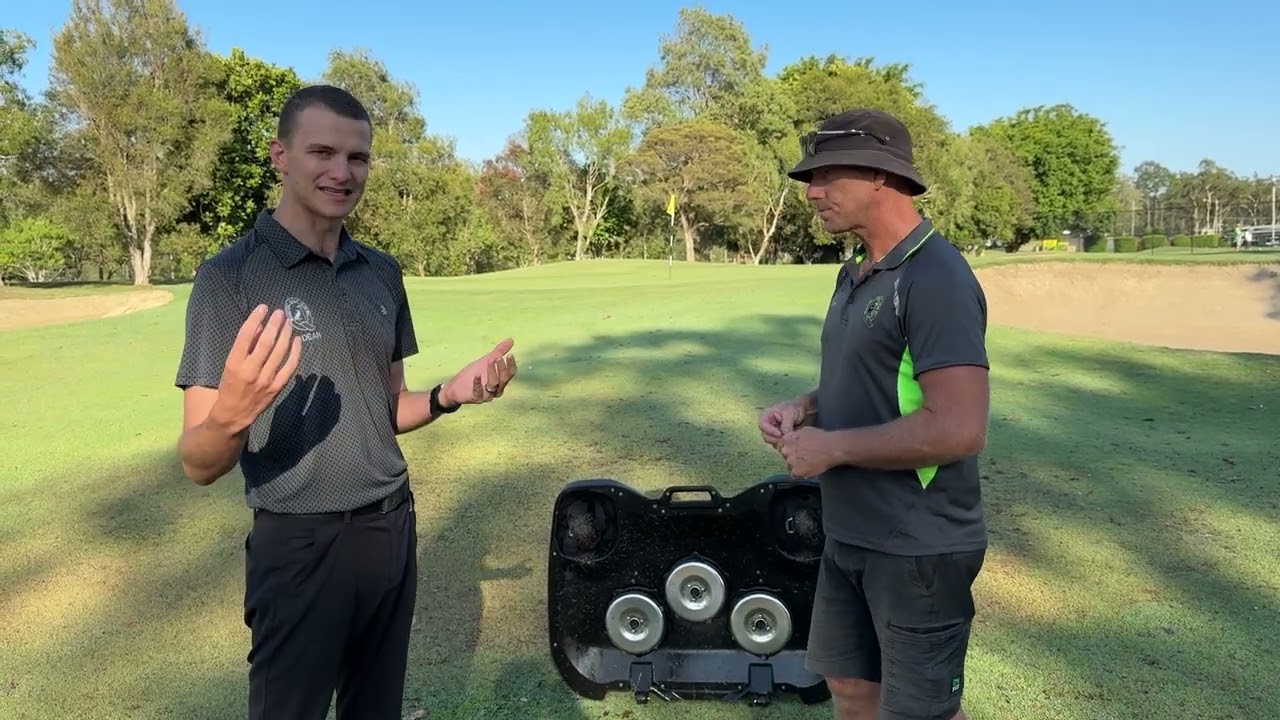 Woodford Golf Club Husqvarna Ceora Mowers!! Robot Fairway Mowers !!!
