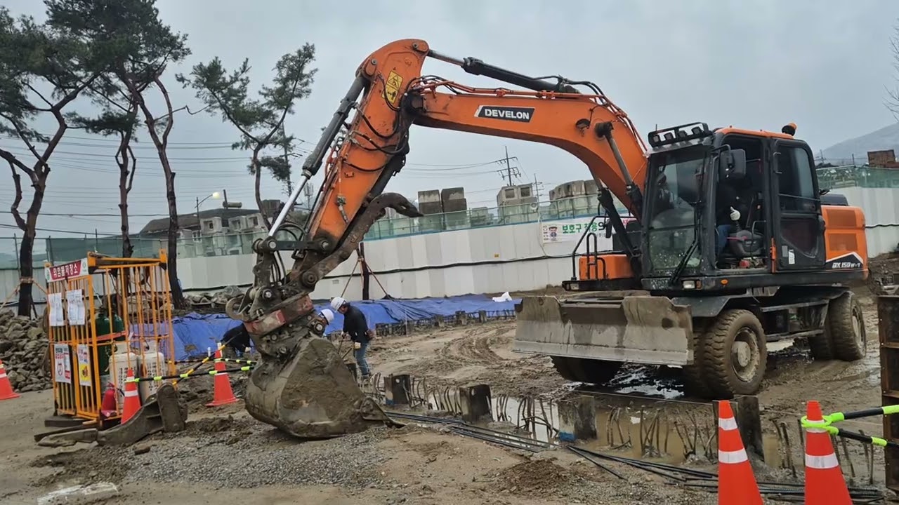 토목현장  장비이동  기술