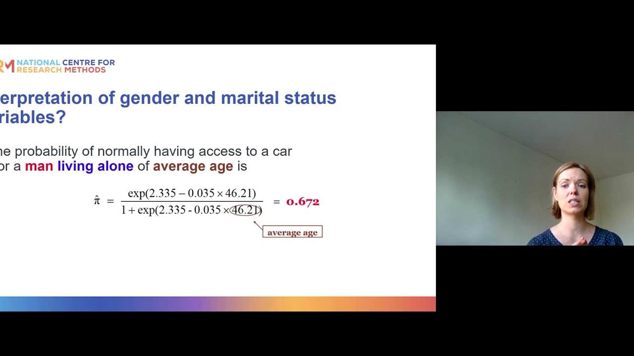 Binary logistic regression: Interactions (video 3 of 3)