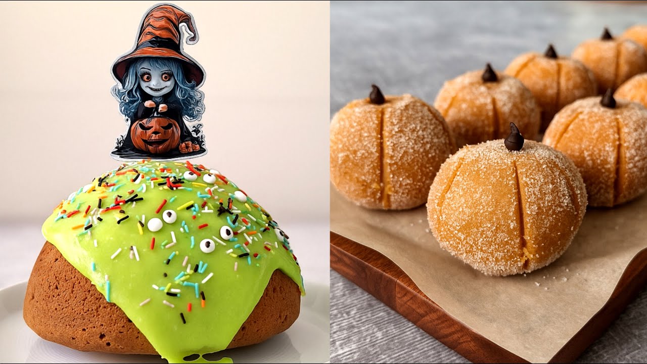 🎃✨Pumpkin Magic/No-Bake Sweet&Melting Surprise Cake