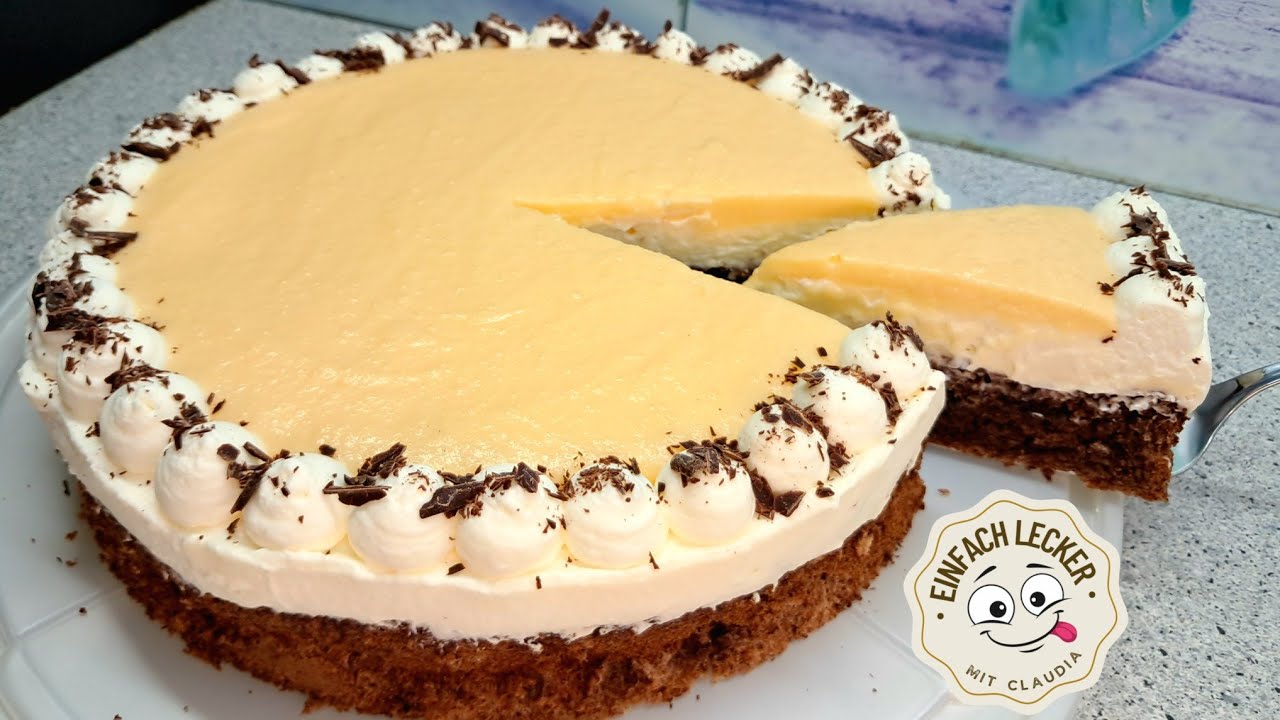 Eierlikör-Torte mit Nussboden  🥰🥂