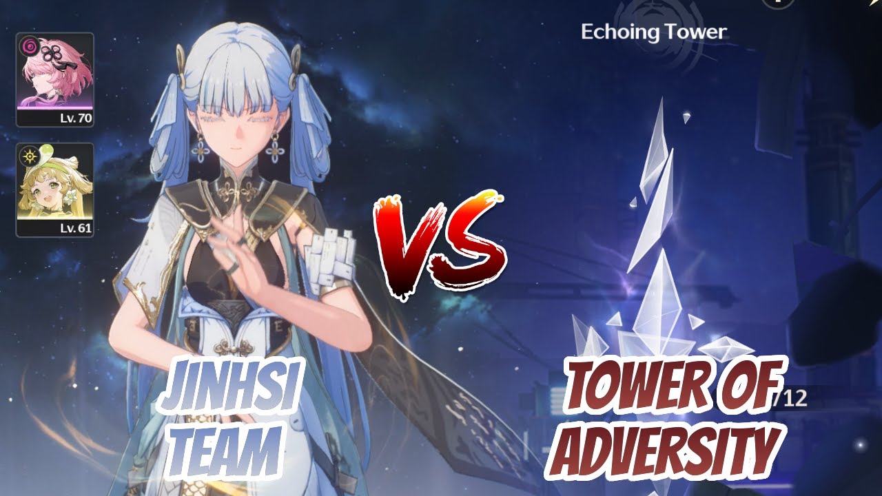 Jinhsi Team vs Tower of Adversity Echoing Tower All Floors | Wuthering Waves
