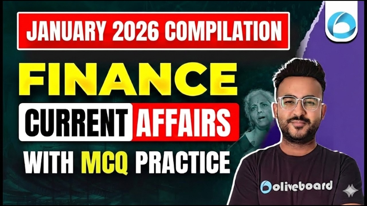 Finance Current Affairs | January 2026 | RBI Grade B | PFRDA | SIDBI | SEBI | IRDAI