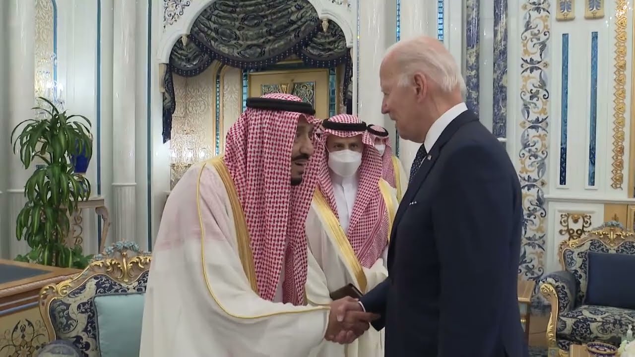 US President Joe Biden at Al Salam Palace #Jeddah.
