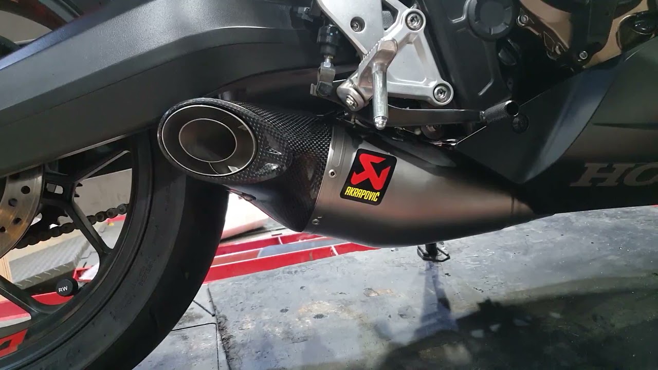Honda CBR650R Akrapovic exhaust sound