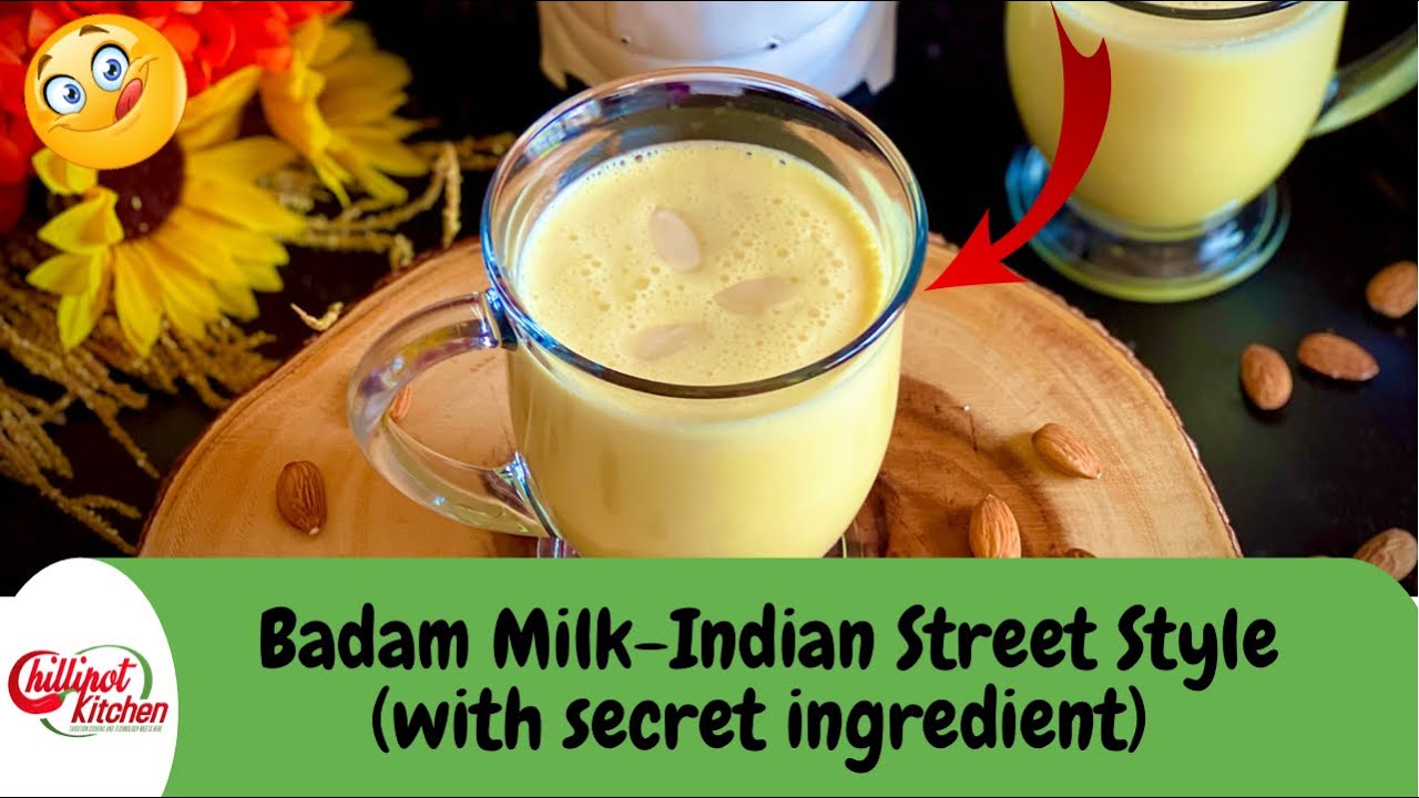 India's Famous Street Style Badam Milkshake Recipe|Almond Milkshake|Badam Shake | Badam Paal Recipe