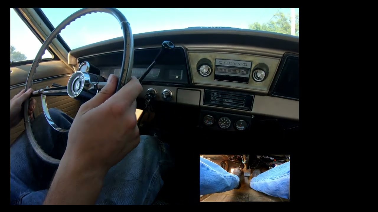 A millennial teaching how to drive three on the tree.