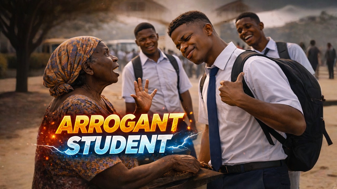 Arrogant student slapped an old woman unaware who she was until something unexpected happened to him