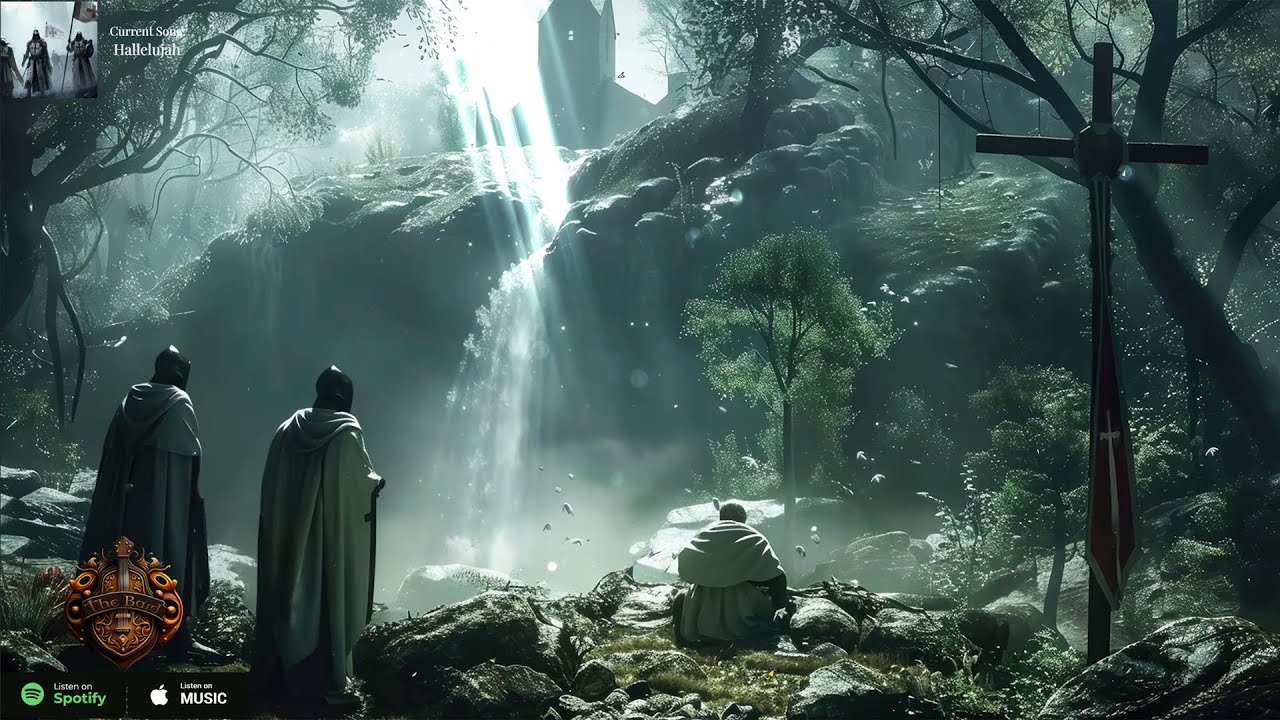 Gregorian Chants 432Hz -  Waterfall Ambience