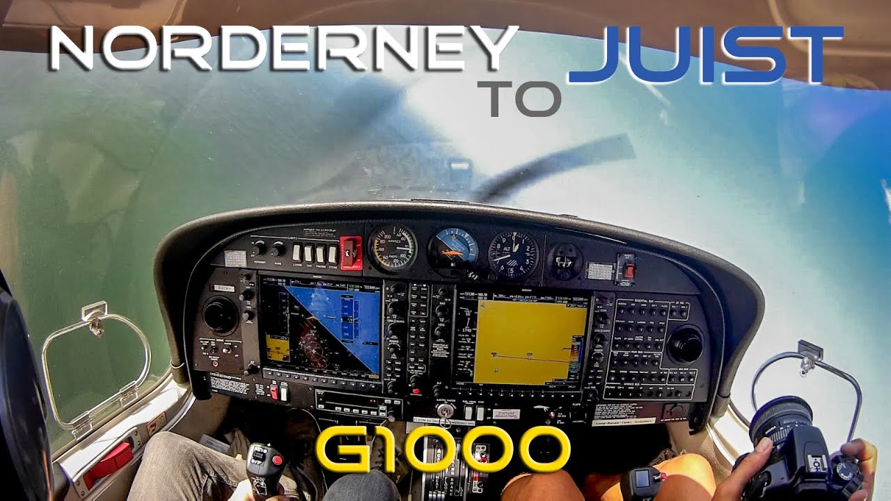 Pilot View Norderney to Juist Diamond DA40TDI