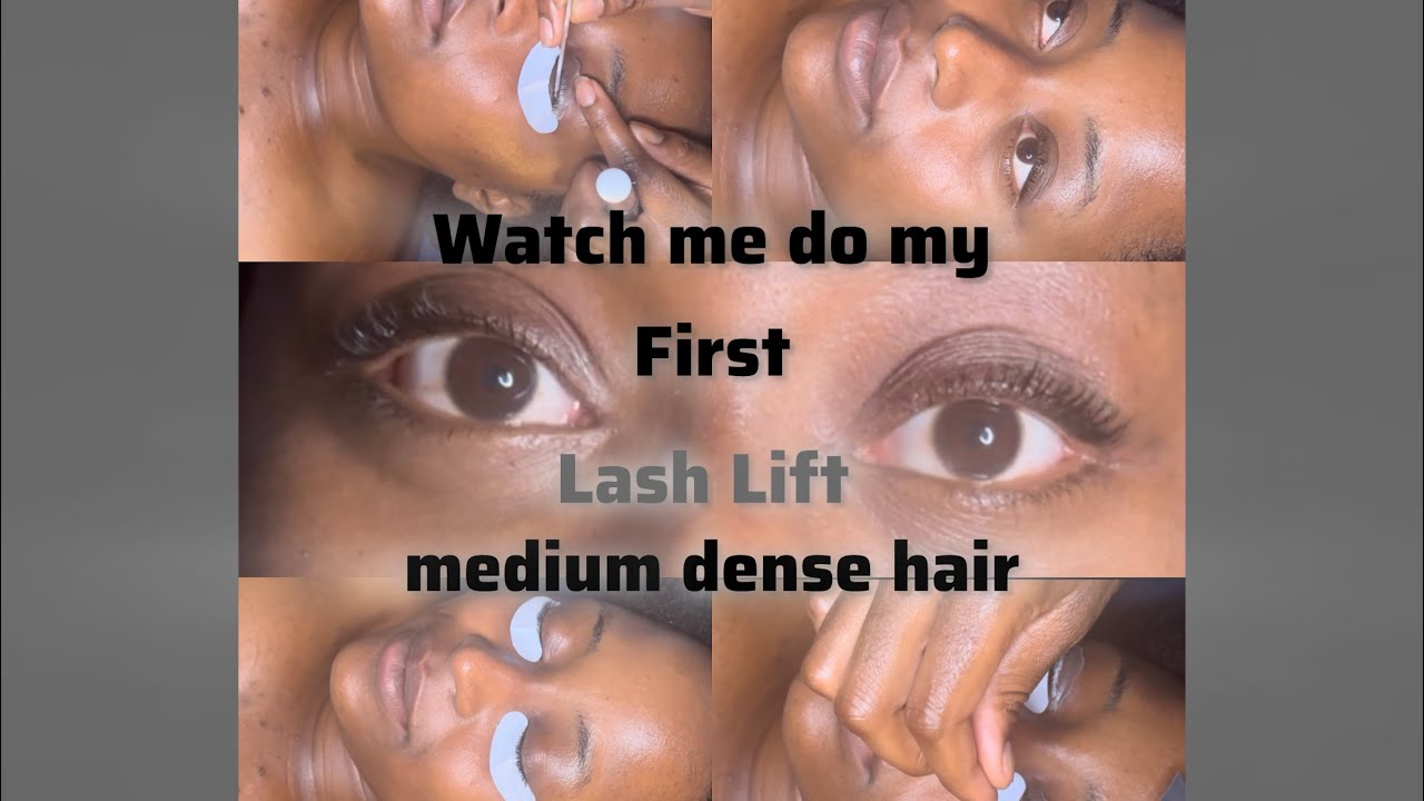 Watch Me Do My First Lash Lift| medium-density coarse rigid hair