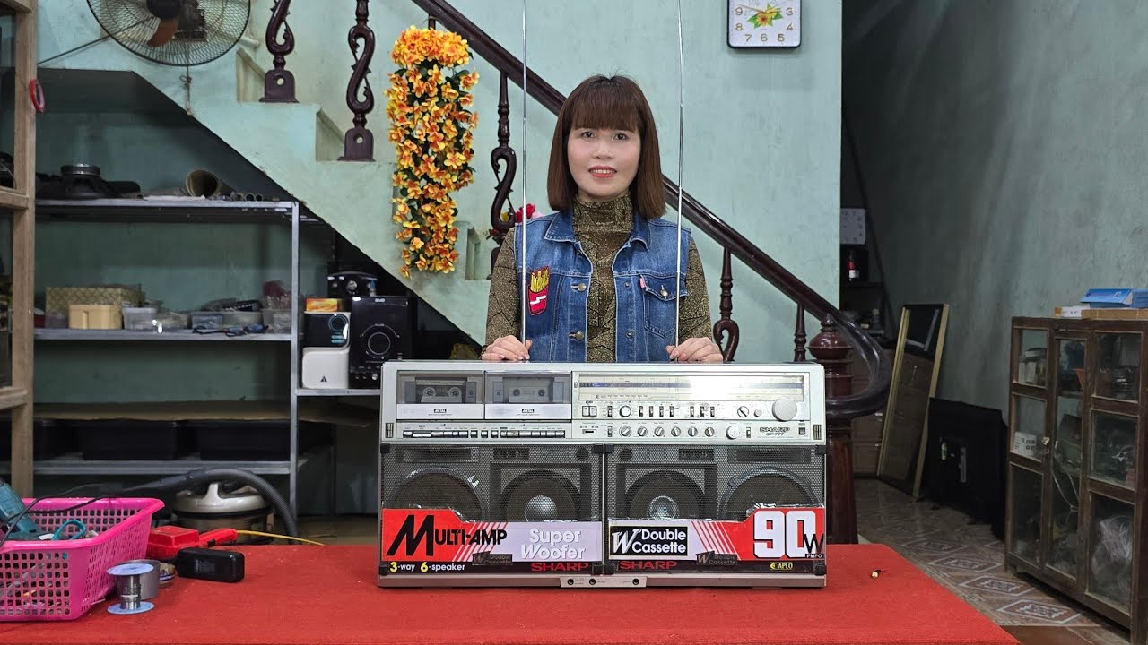 Repair, restoration of old SHARP GF - 777Z cassette radio from the 1980s (Part 1) / Hải daily life