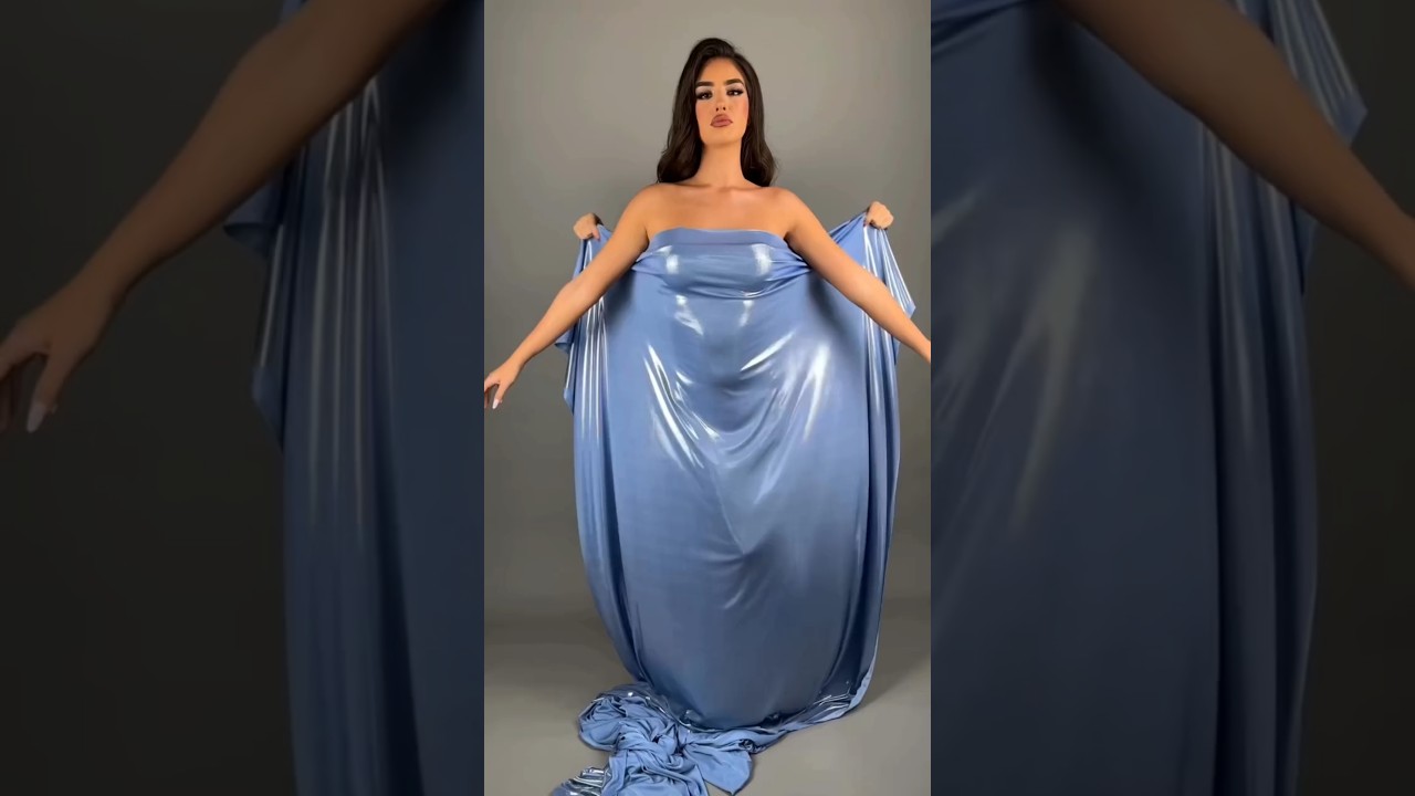 hot short video modal dress