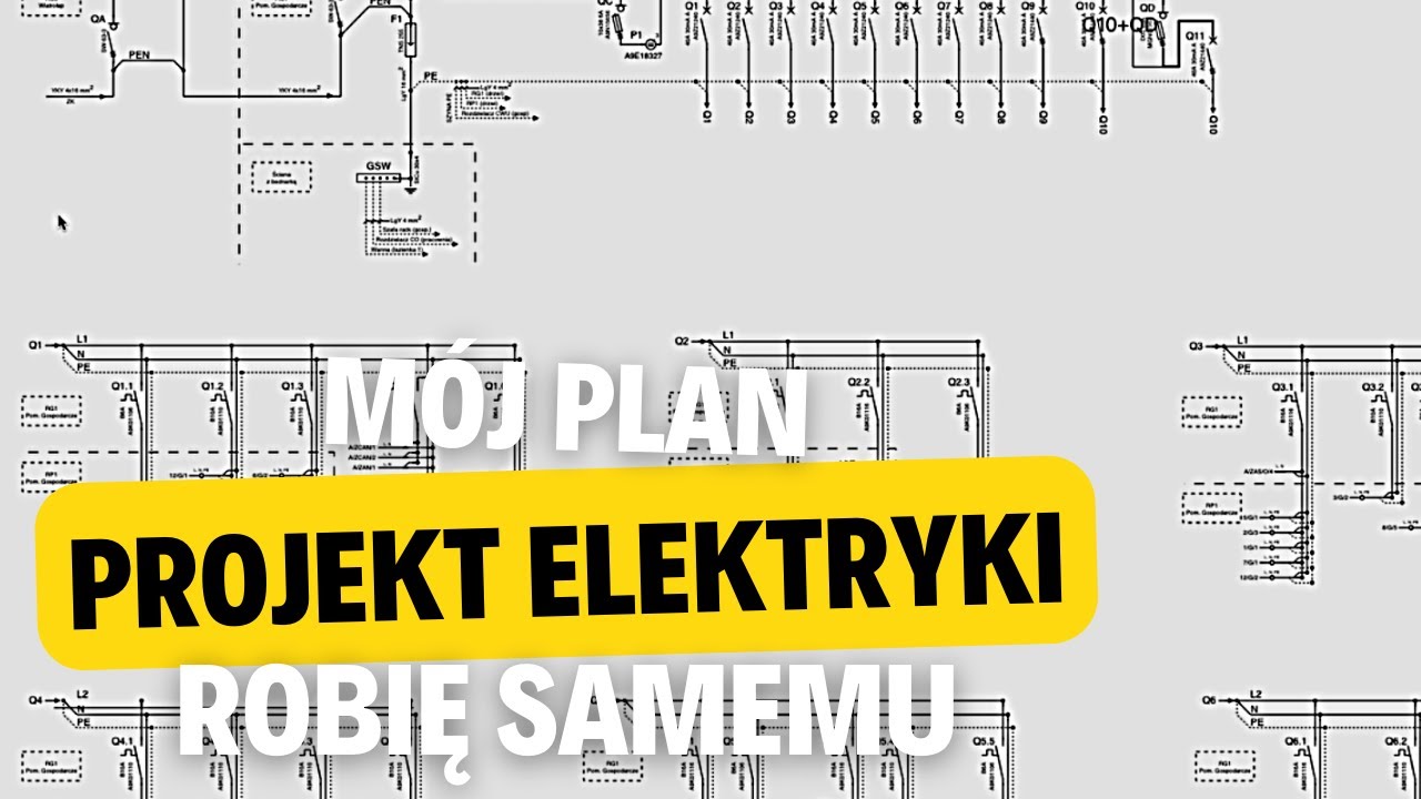 144. Projekt instalacji elektrycznej. Jak podzieliłem obwody? Ile różnicówek? Elektryka samemu