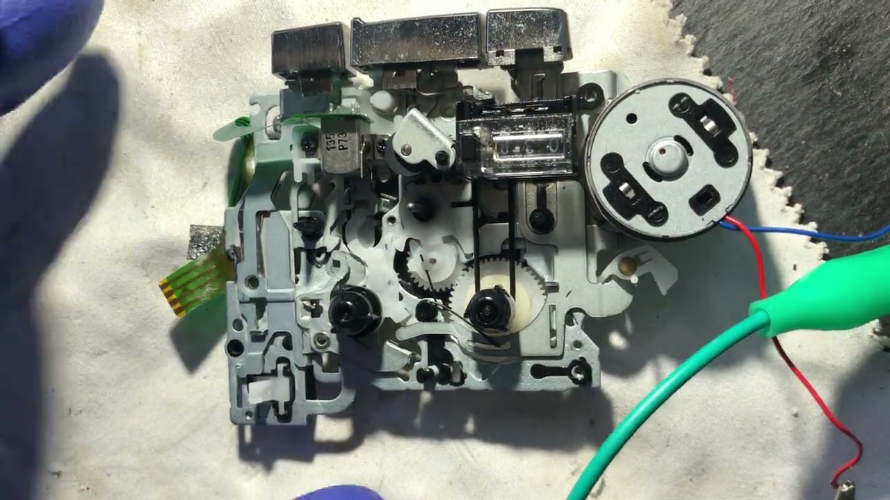 Sony Micro Cassette M-729V Drive Belts - Relaxing Repair Video - Connection Notes