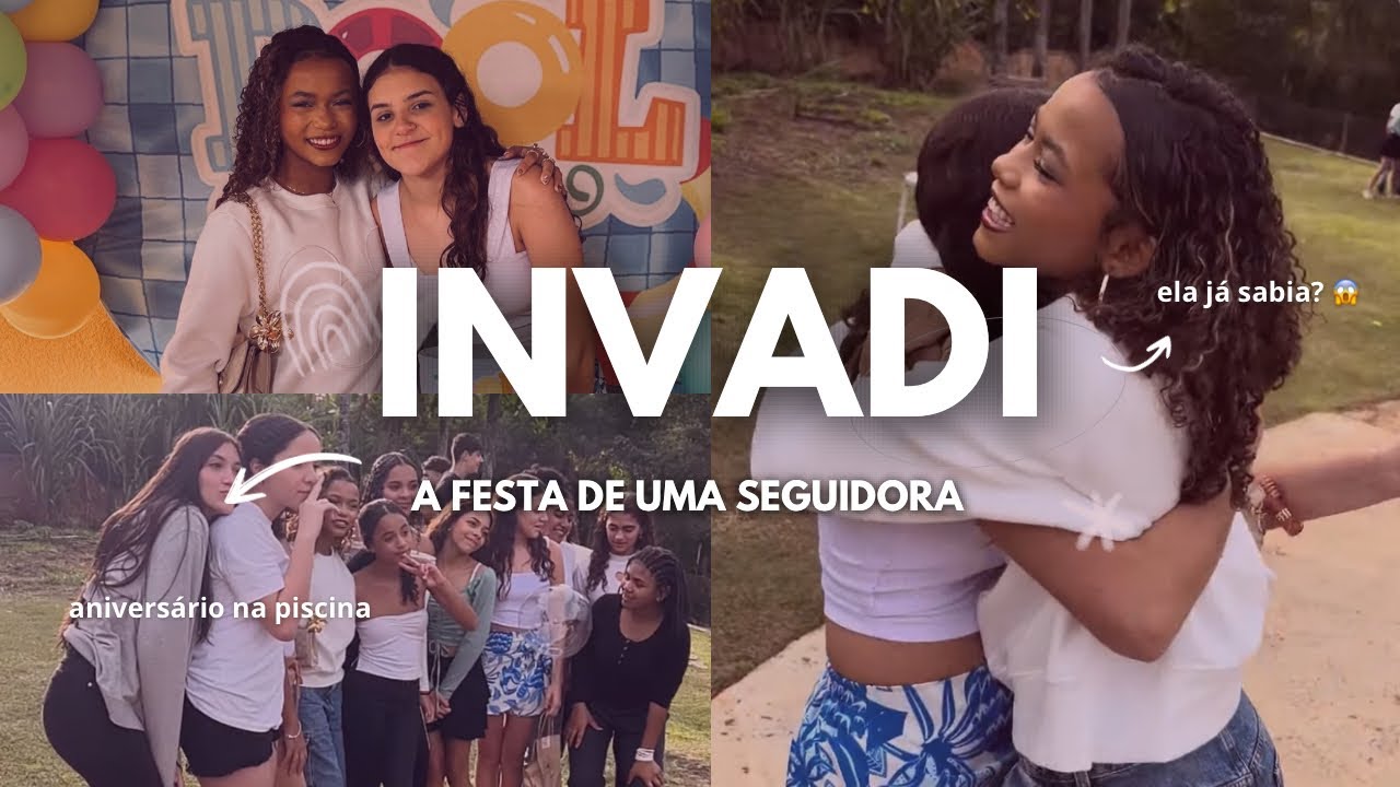 INVADI A FESTA DE UMA SEGUIDORA😱💗 (ELA J&Aacute; SABIA?) | Bia Amaral