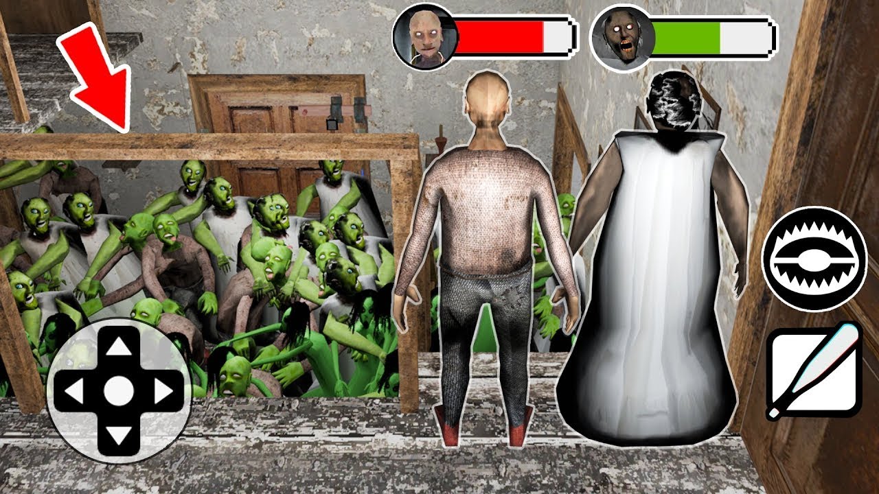 Playing as Granny and Grandpa vs Army of Zombie ! Update Granny - Gameplay Animation (p.7)