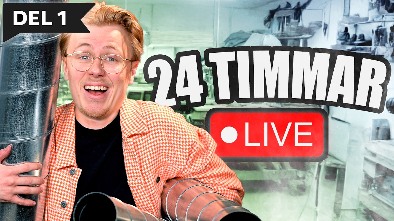 Kan jag överleva 24 timmar som ventilationsmontör? LIVE (DEL 1)