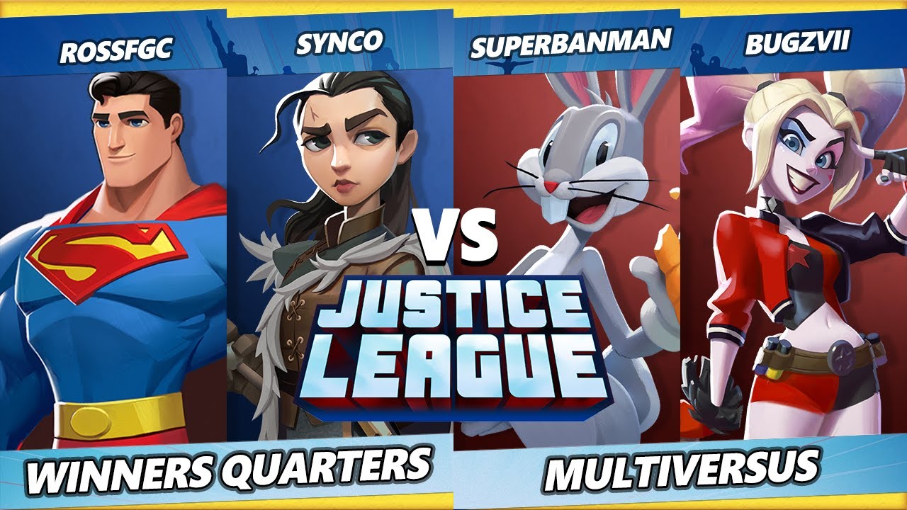 Justice League Winners Quarters - RossFGC & Synco Vs. TheSuperBanMan & Bugzvii - Multiversus