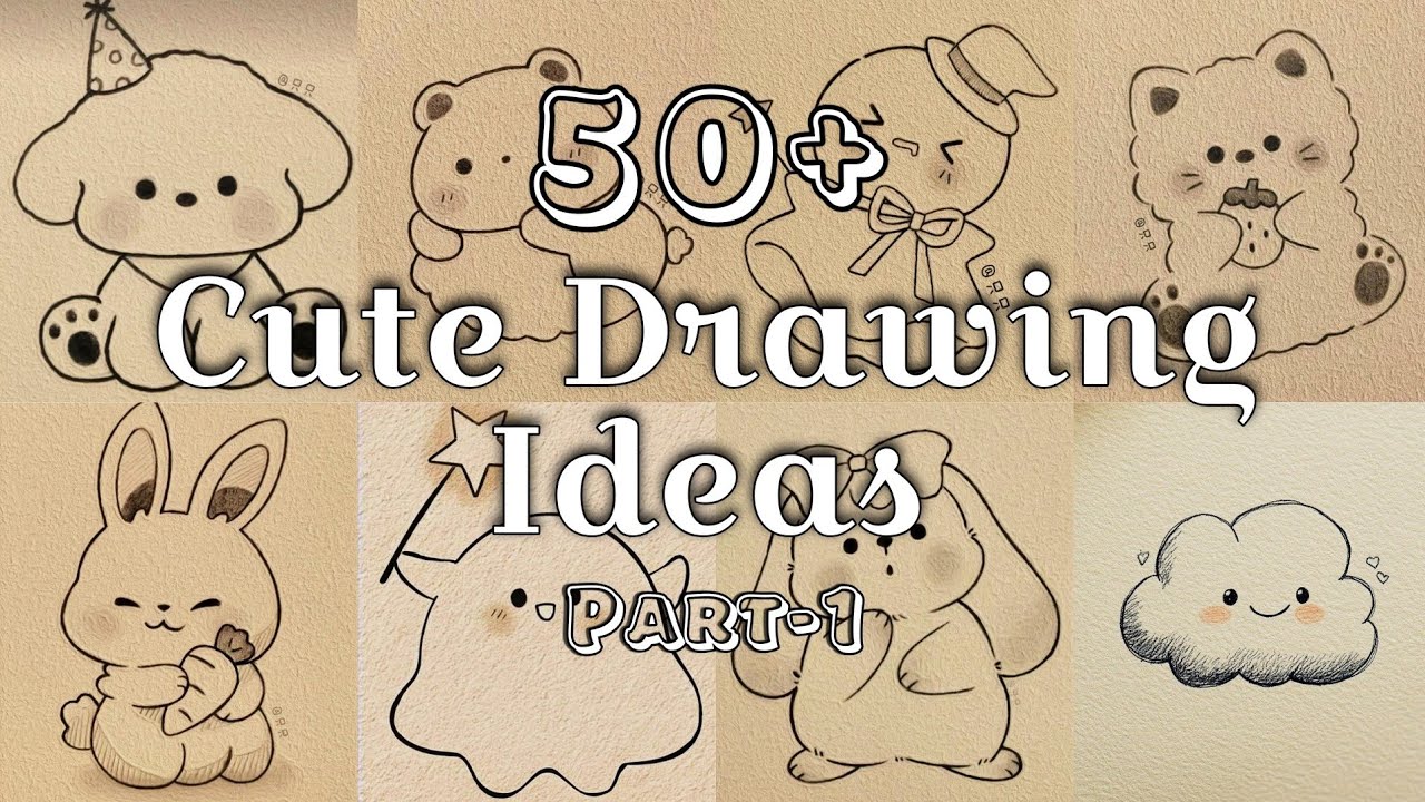 50+ Cute Drawing Ideas ✨ | Aesthetic Drawing Ideas 