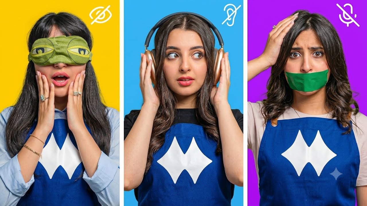 مطبخ الطوارئ #1 | لا أرى لا أسمع لا أتكلم ! 🤯