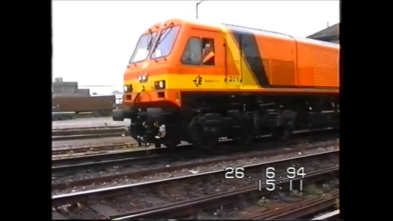 201 class loco leader 201 at Kent Stn Cork Sunday 26th of June 1994.