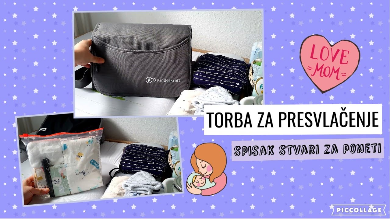 BABY TORBA ZA PRESVLACENJE- sta sve trebe imati, kada izlazite iz kuce?