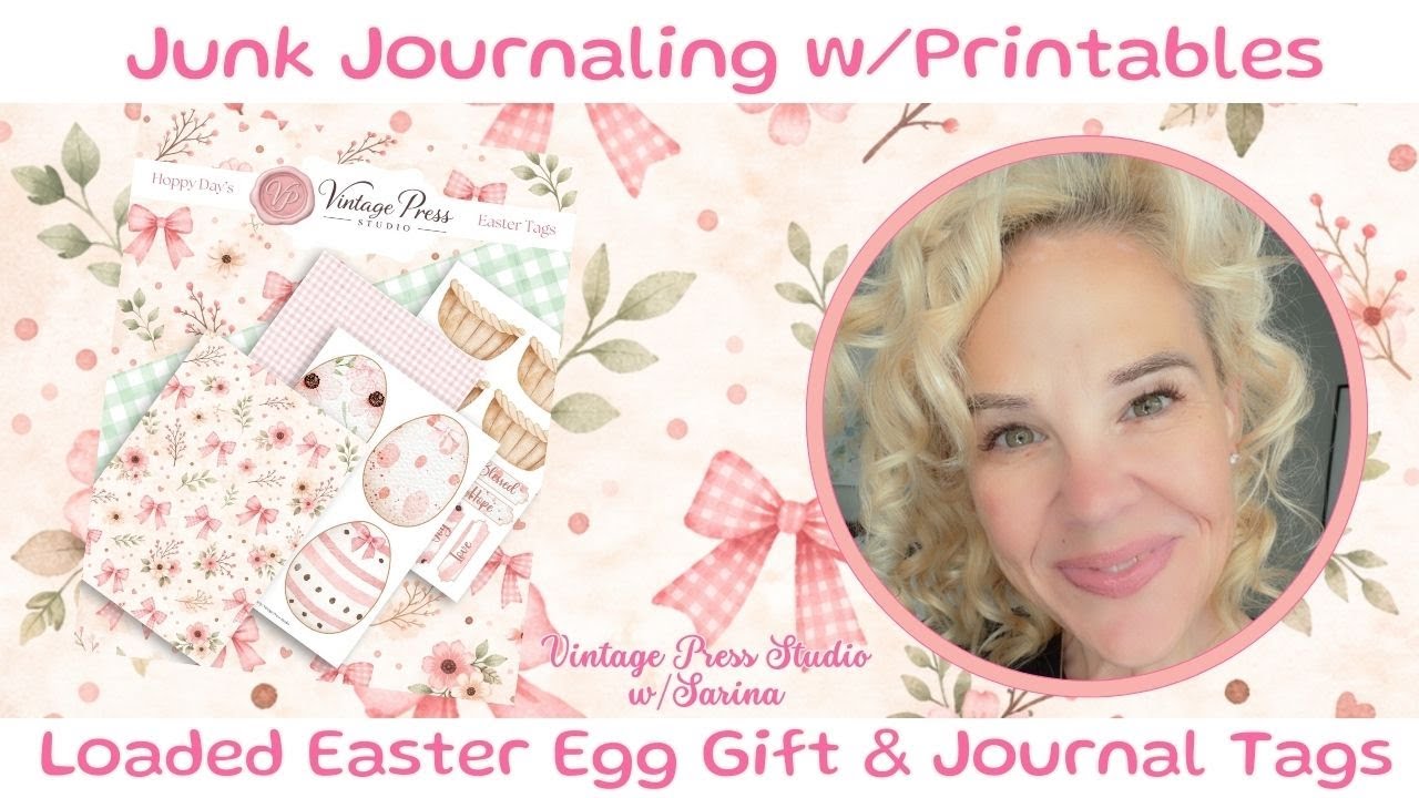 Easter Egg Loaded Tags For Junk Journals and More #printable #papercrafting #junkjournaling