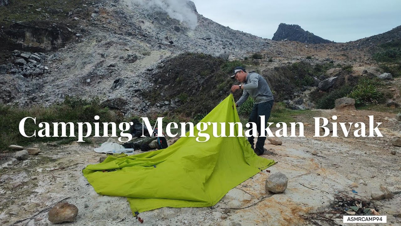 Perdana Solo Camping Digunung Sibayak Pakai Bivak Flysheet #1