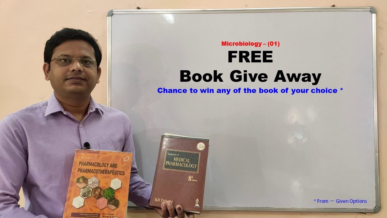 FREE Book Give-Away (06th) | FREE K.D.Tripathi | FREE Satoskar Pharmacology | FREE Lippincott