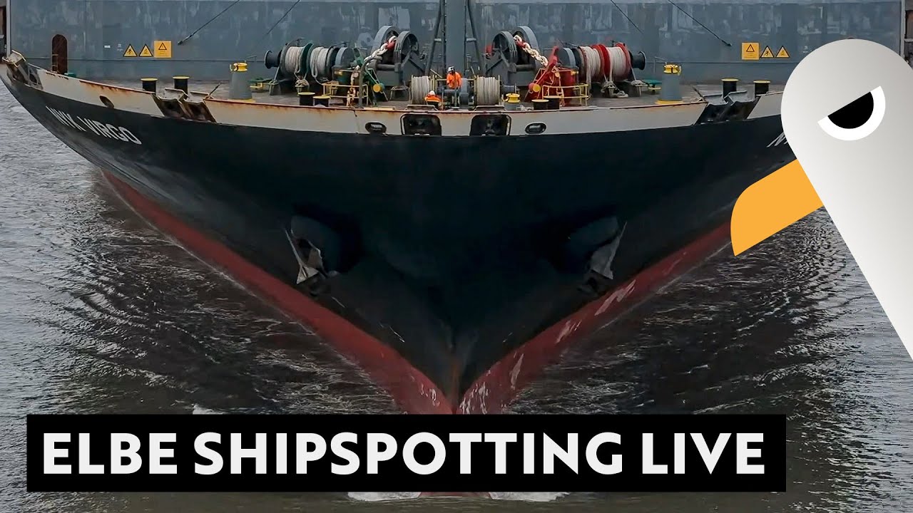 Elbe Container-Shipspotting 🚢 400m EVER GIFTED und Hapag-Lloyd SANTOS EXPRESS