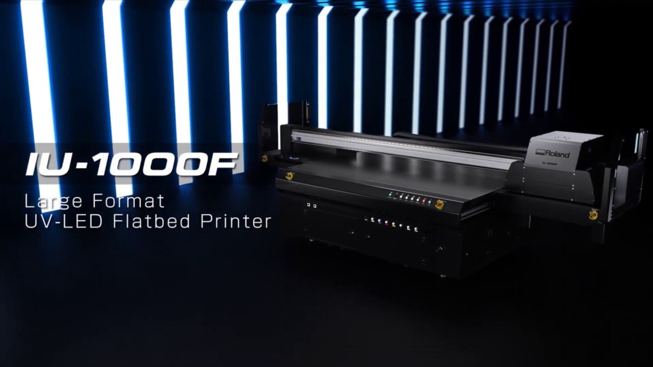 The IU-1000F UV-LED High-Productivity Flatbed Printer Greatly Expands Your Business & Profit