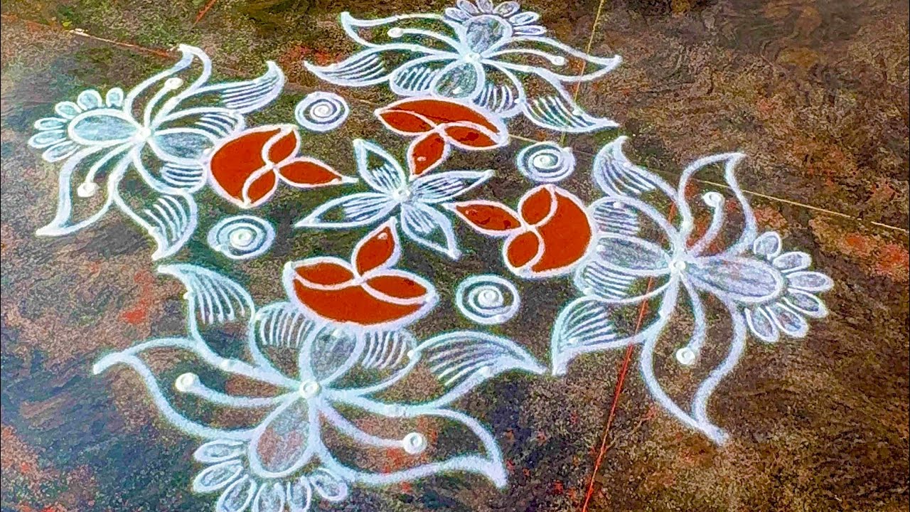 Deepam kolam 🪔🪔🪔karthigai deepam kolam 🪔🪔🪔#vidhyaprabhurangolidesigns 