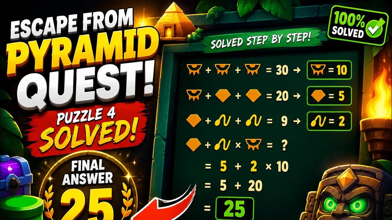 Escape From Pyramid Quest Puzzle 4 Solved | Brawl Stars Guide