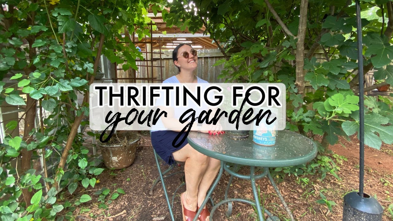 Thrift Shopping For Outdoor Decor & Garden DIYS | Decorate & Garden On A Budget