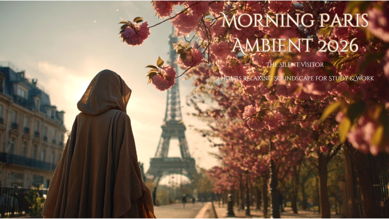 Morning Paris Ambient 2026 | 2 Hours Relaxing Soundscape for Study & Work | The Silent Visitor