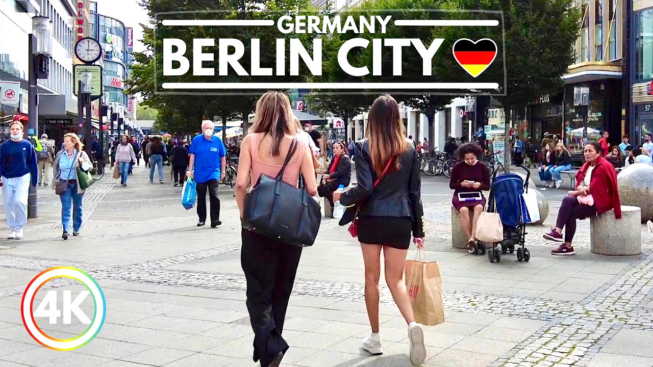 Berlin Germany Walk 2021: Wilmersdorfer Shopping Street, Charlottenburg in 4K With Captions!