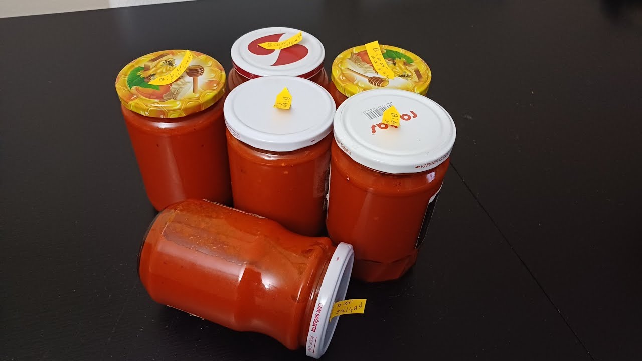 SAL&Ccedil;A YAPIMI BİR OLAY EN KOLAY👍ORGANİK EV YAPIMI BİBER SAL&Ccedil;ASI NASIL YAPILIR❓️💯