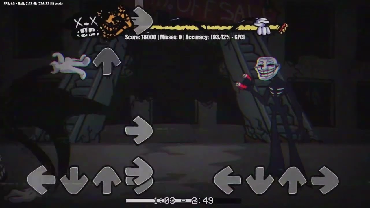 FNF Cartoon Cat V2 Distant Alarm (FC)