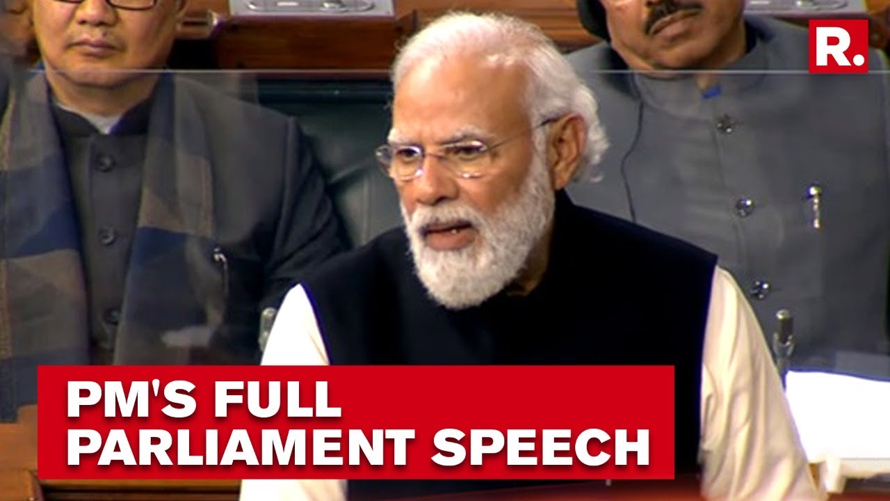 PM Modi Full Speech In Parliament | PM Calls Congress Leader of Tukde Tukde Gang, Invokes Nehru