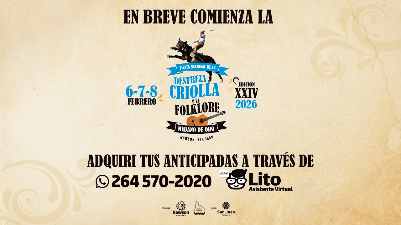 FIESTA NACIONAL DE LA DESTREZA CRIOLLA Y EL FOLKLORE - SÁBADO 7